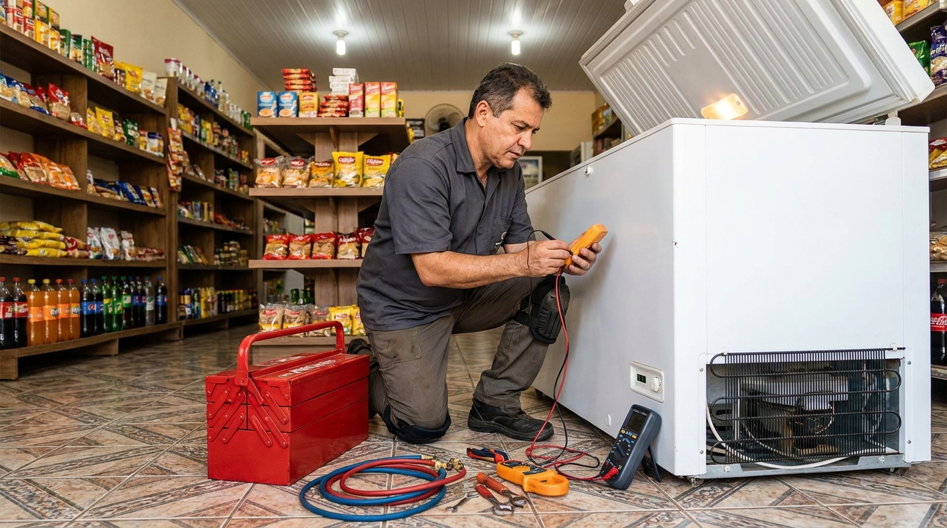 Ajuste de Temperatura do Freezer no Conjunto Eldorado, Anápolis‑GO