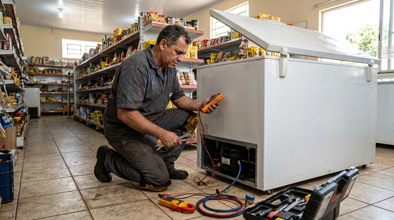 Manutenção em Motor Ventilador no Conjunto Eldorado, Anápolis‑GO